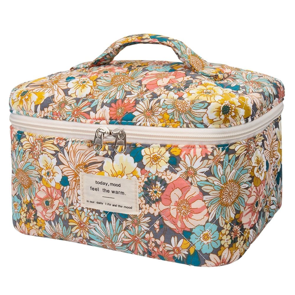 Large Makeup Bag, Cute Cosmetic Bag For Women Girls, Floral Coquette Aesthetic⚡️